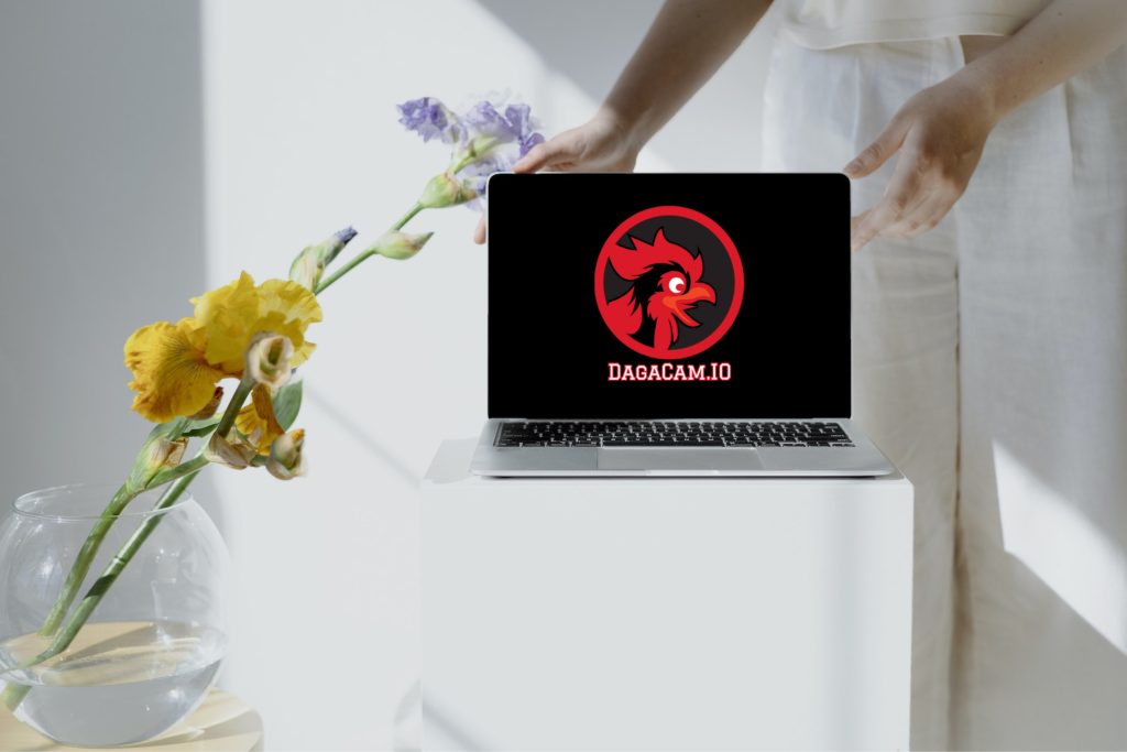 Logo Dagacam.IO trên máy tính xách tay